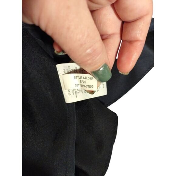 J. Crew Womens Sleeveless Ruffle Neck Top 4 Navy Floral Print Blouse Cottagecore - Picture 6 of 8